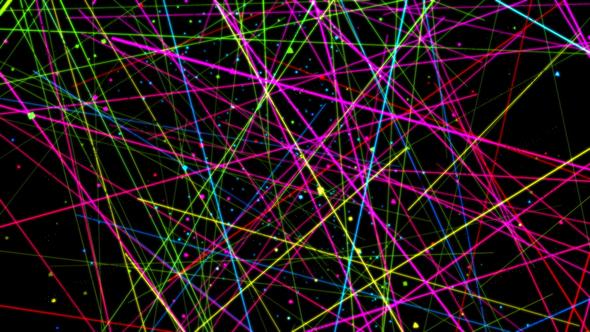 抽象线条粒子多彩背景视频素材abstract Line Colorful 做视频网