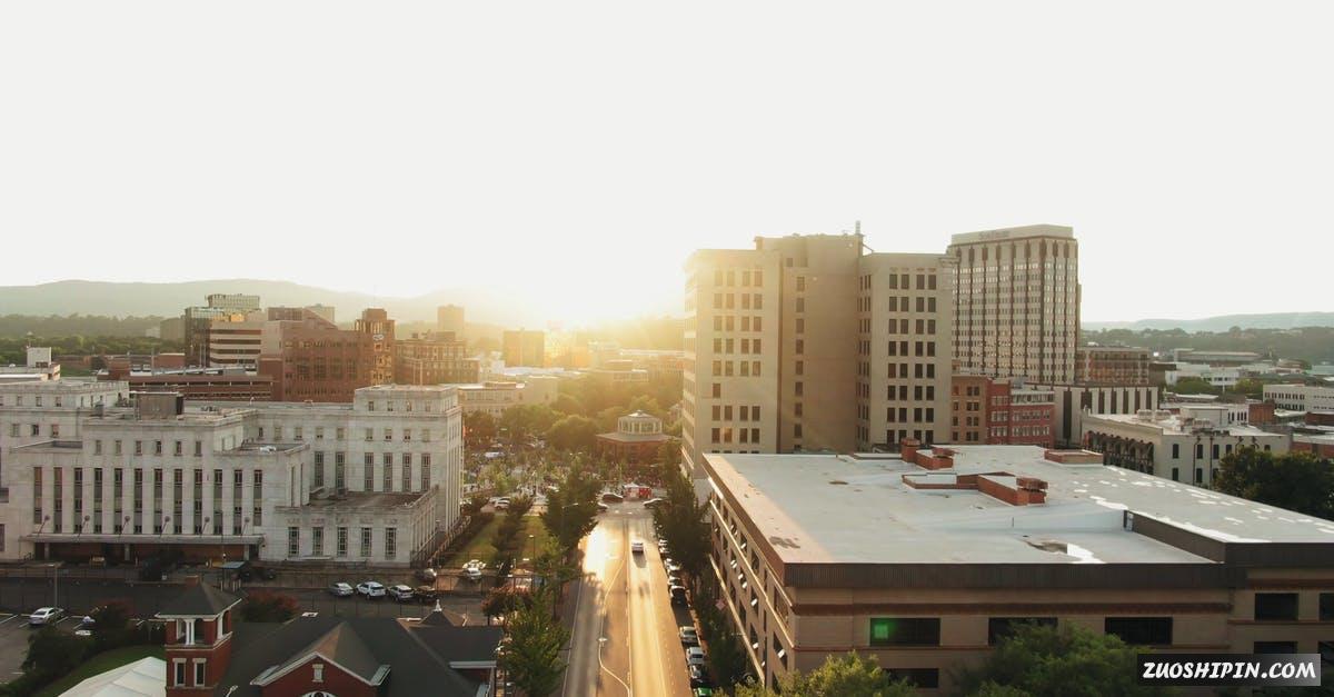 2657254|航拍日出时的城市风光视频素材插图