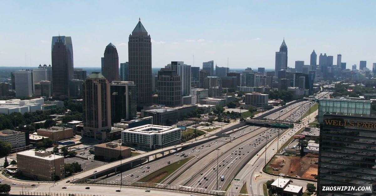 2818557|亚特兰大公路摩天大厦城市建筑4K视频素材插图