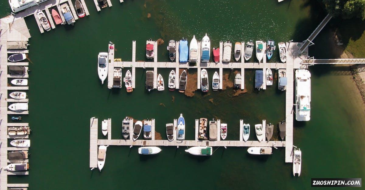 2711234|海上船只港口的快艇航拍4K视频素材插图