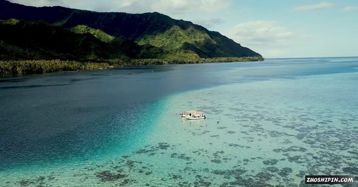 3130967|大溪地海面的景色航拍2K视频素材插图