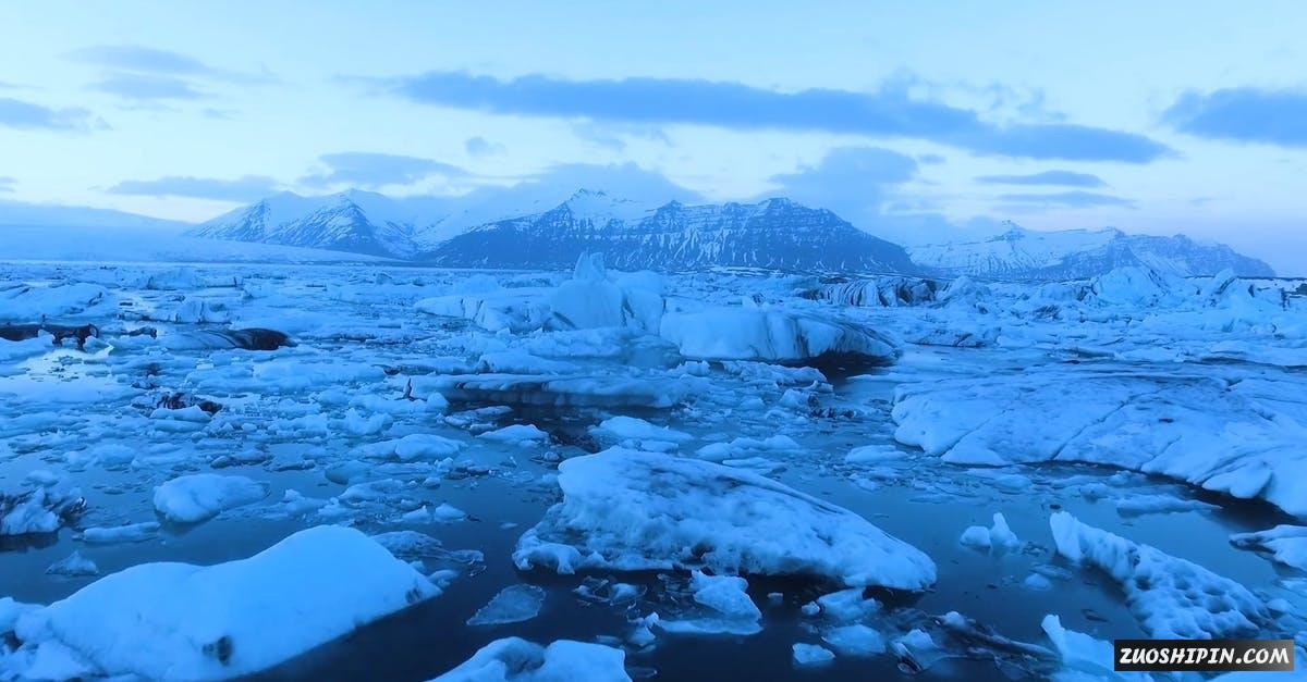 3332802|冰封的土地冻土层南极航拍视频资料插图