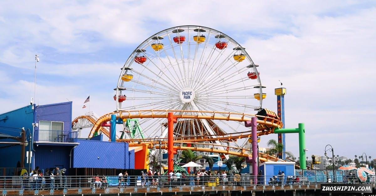 3031942|游乐园摩天楼的远景实拍视频素材插图