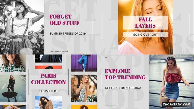 AE模板|清洁时髦宣扬包装作用视频素材模板#Clean Fashion Promo插图