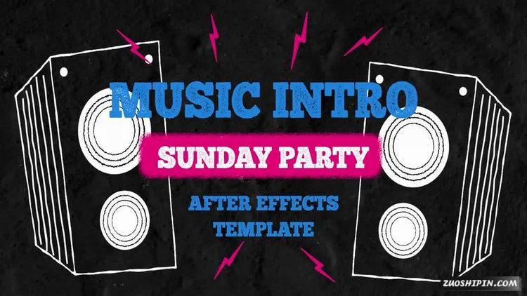 AE模板|DJ音乐介绍包装片头素材模板下载#DJ Music Intro插图