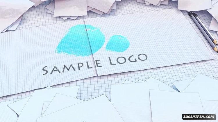 AE模板|标志画家五颜六色线稿logo标志视频模板#Logo Painter插图