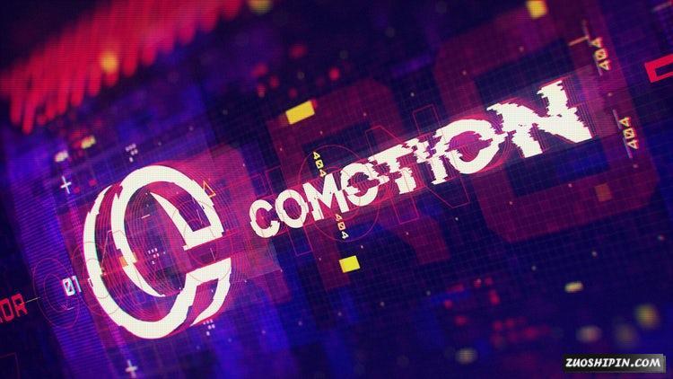 AE模板|断彩logo标志动态视频模板#Color Broken Logo插图