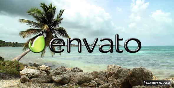 AE模板|液体纹理镜面玻璃质感折射Logo动画免费模板AE素材9810 Liquid Glass Logo 12181136插图