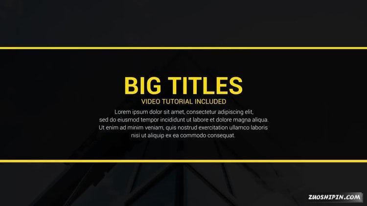 PR模板|动态大标题全屏动画视频素材下载#Dynamic Big Titles插图