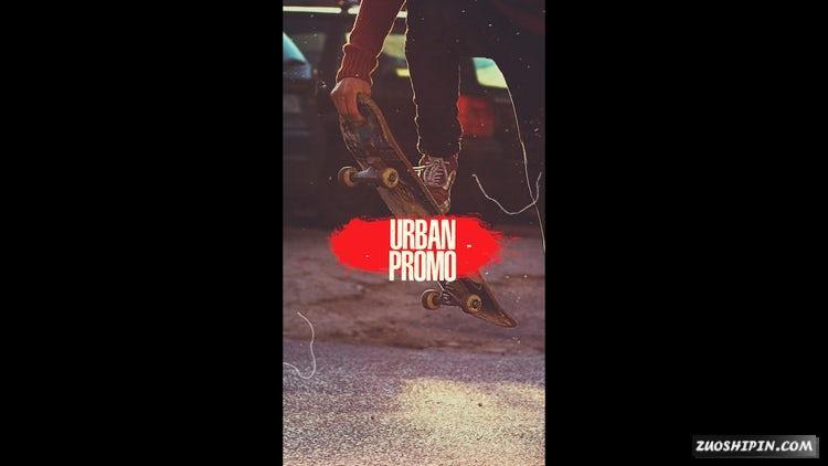 PR模板|垂直竖屏时尚Grunge促销片头素材模板#Vertical Grunge Promo插图