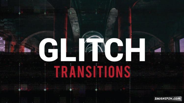 PR模板|故障转换6组过渡转换效果素材视频模板#Glitch Transitions插图