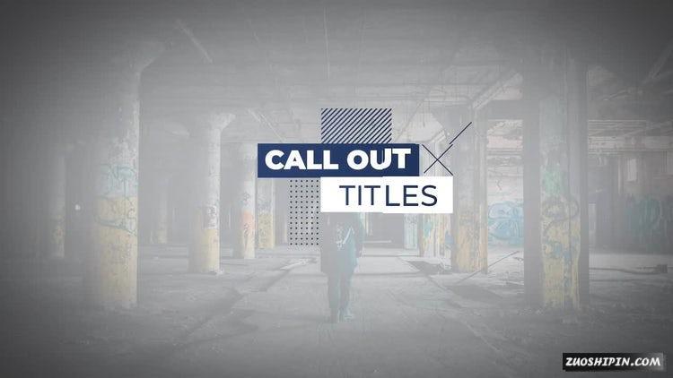 PR模板|城市呼叫全屏标题PR视频工程#Urban Call Out Titles插图