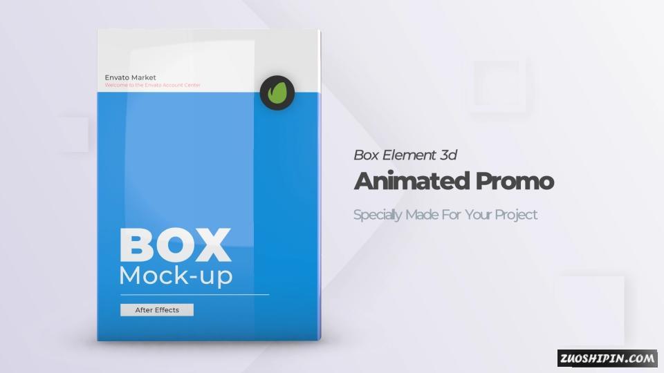 AE模板|书籍杂志软件盒子包装封面设计AE模板视频素材 Box Product Pack Mockup插图(13)