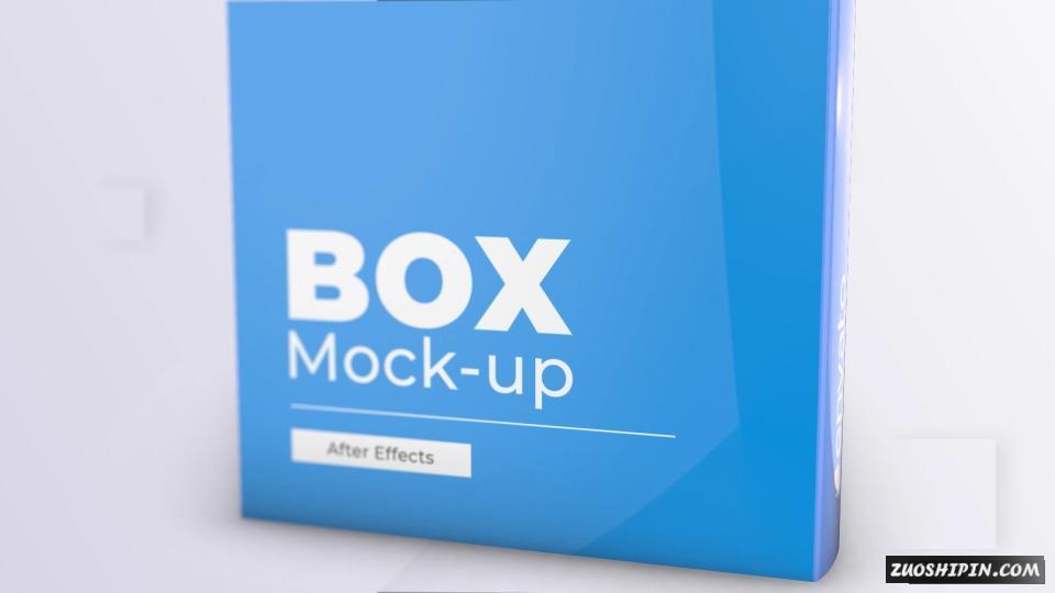AE模板|书籍杂志软件盒子包装封面设计AE模板视频素材 Box Product Pack Mockup插图(6)