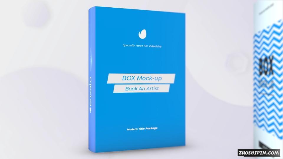 AE模板|书籍杂志软件盒子包装封面设计AE模板视频素材 Box Product Pack Mockup插图(7)