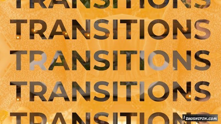 PR模板|文本转换text动画片头广告视频素材模板#Text Transitions插图