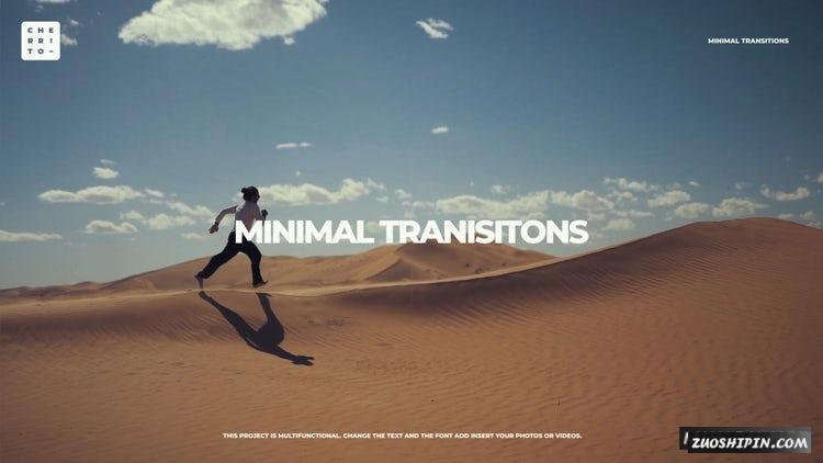 迷你转换16个动画元素PR模板|Minimal Transitions插图